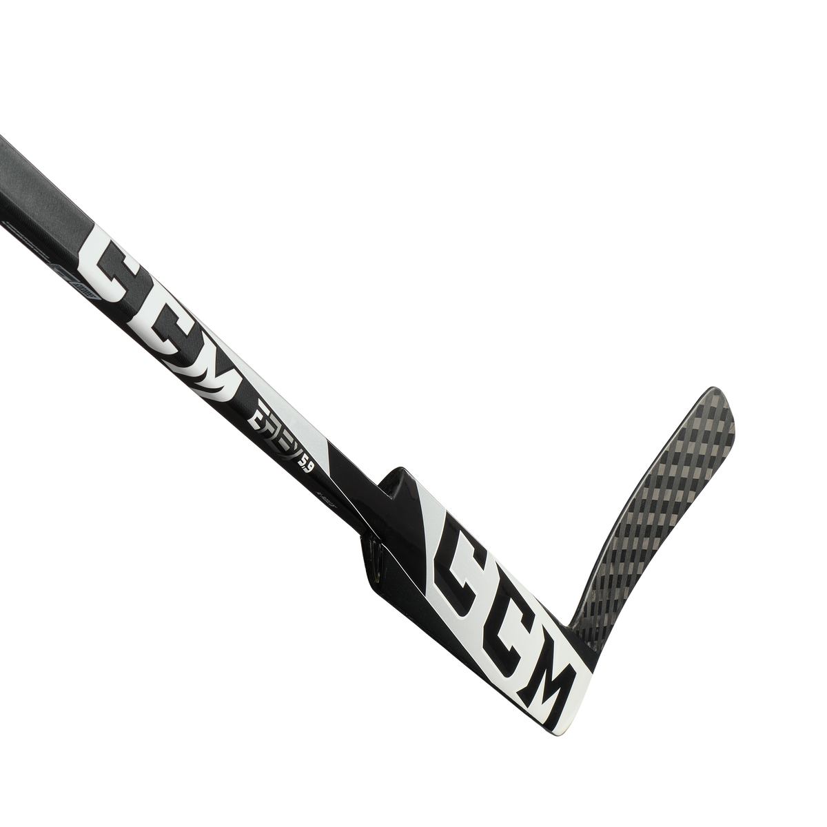 CCM EFLEX 5.5 Senior Goalie Stick (White/Black)