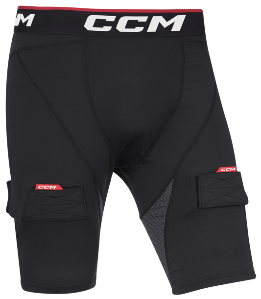 CCM Compression Short With Jock Youth