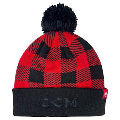  CCM Holiday Plaid Pom Knit Adult