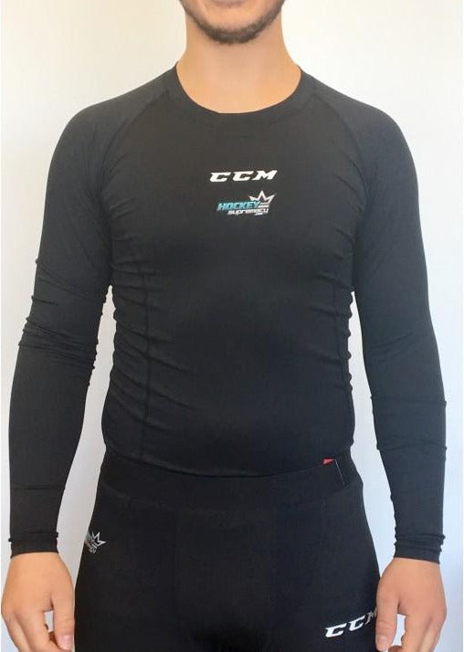  CCM Long-Sleeve Performance Compression Top Mens (HockeySupremacy.com)